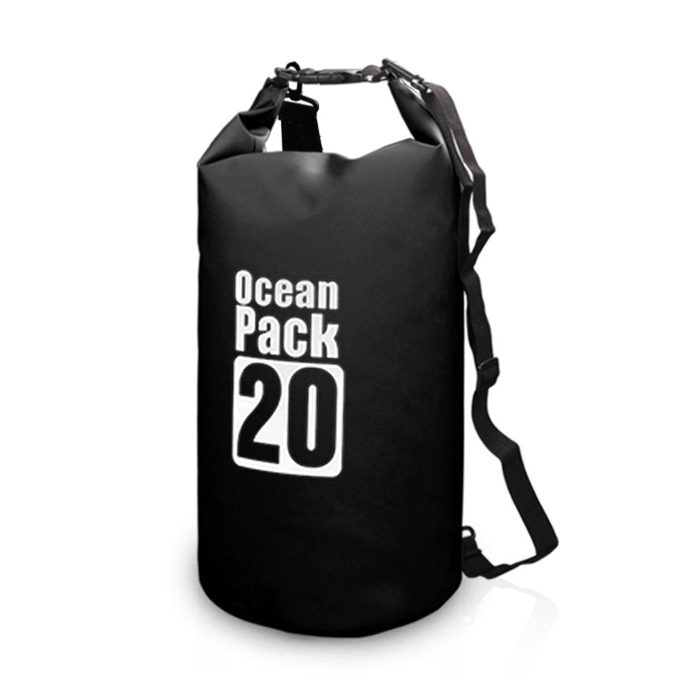 10L / 15L / 20L / 30L Outdoor Waterproof Dry Backpack Water Bag Roll Top Sack for Kayaking Rafting Boating River Trekking