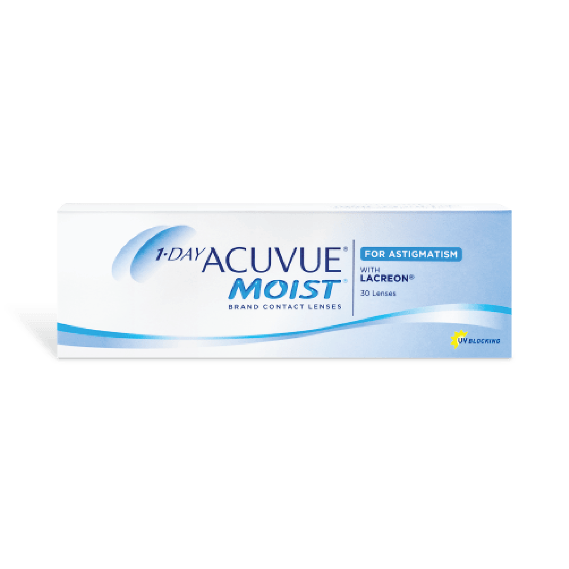 1-Day Acuvue Moist for Astigmatism toric contact lens johnson daily replacement comfort silicone hydrogel lowest price fits all eyes daily disposable daily replacement comfort 30 pack