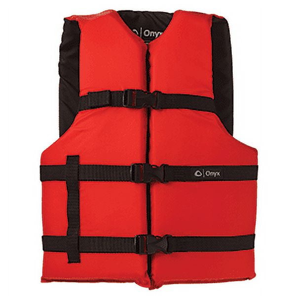 [Pack Of 2] Onyx Nylon General Purpose Life Jacket - Adult Oversize - Red