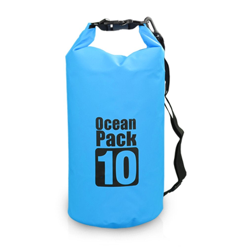10L / 15L / 20L / 30L Outdoor Waterproof Dry Backpack Water Bag Roll Top Sack for Kayaking Rafting Boating River Trekking